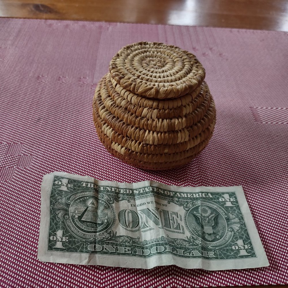Small Woven Basket Vintage